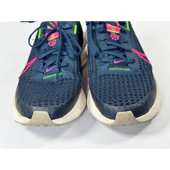 Nike Interact Run Womens Running Shoes 10.5 Blue Pink Green Lightweight Sneakers - Picture 4 of 13